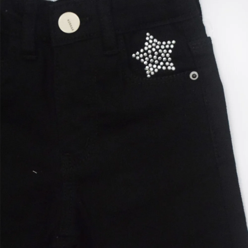 Black Star Embellished Denim Jeans