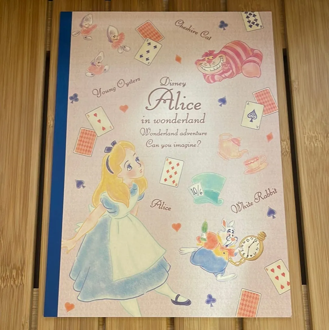 Disney Alice In Wonderland Lined Notebook