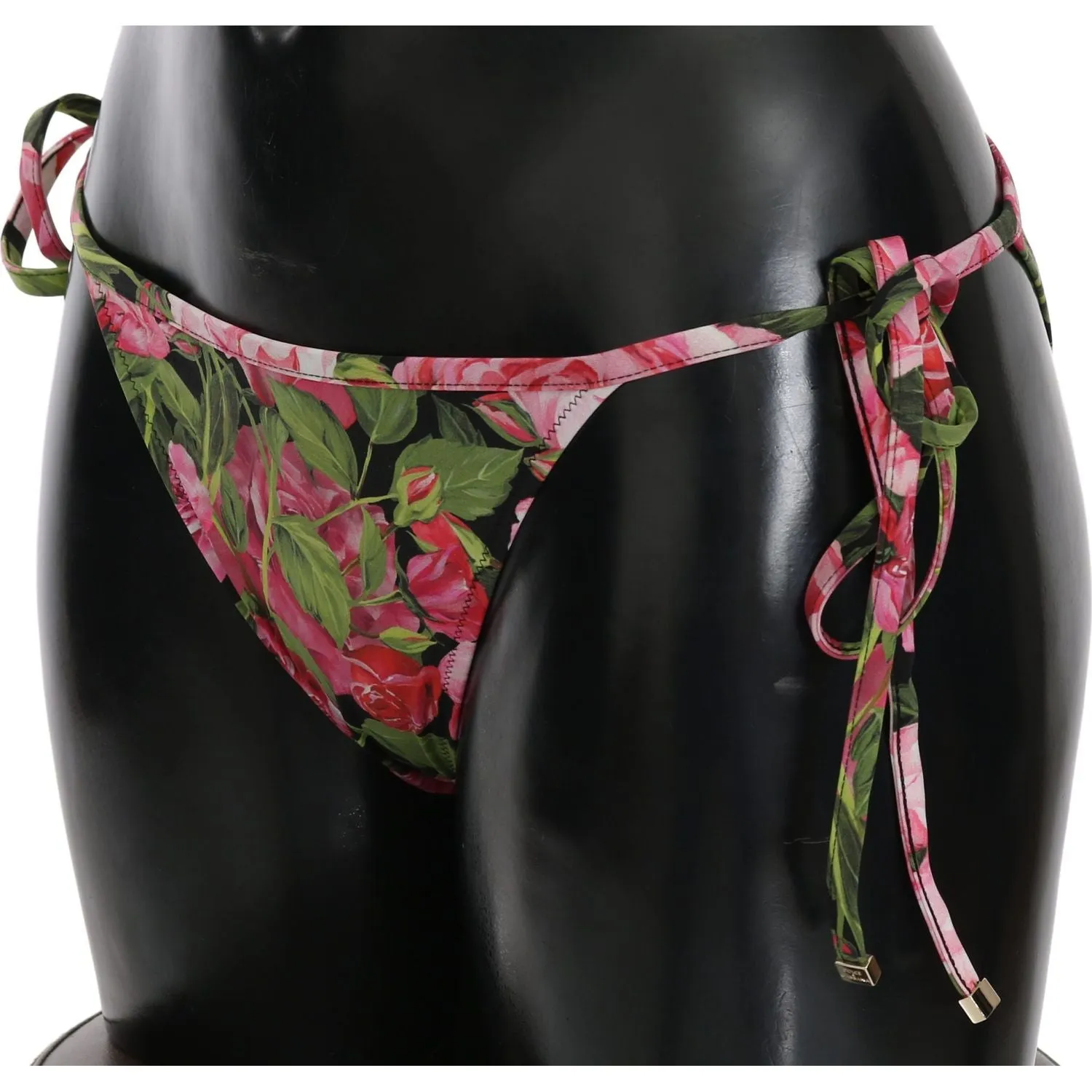 Dolce & Gabbana Elegant Rose Pattern Bikini Bottom