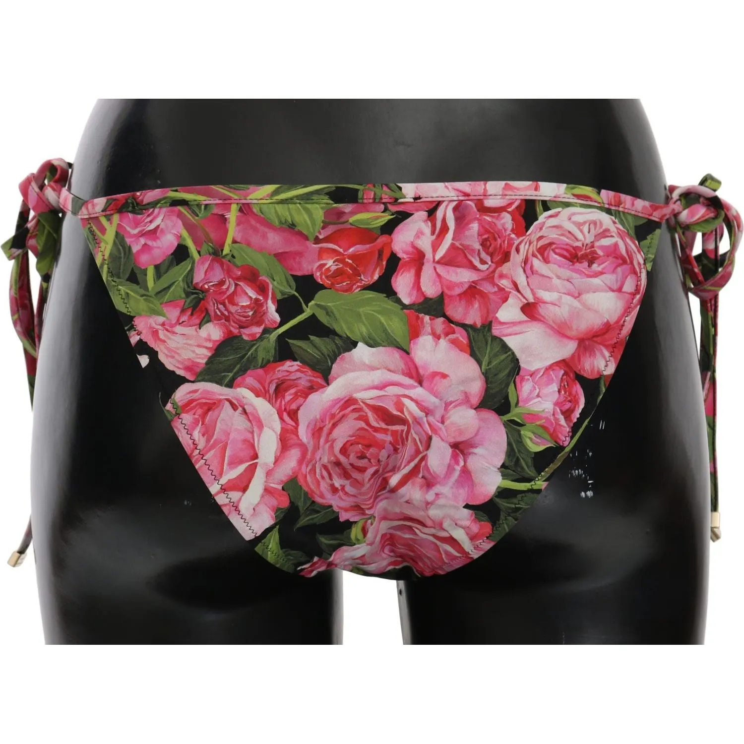 Dolce & Gabbana Elegant Rose Pattern Bikini Bottom