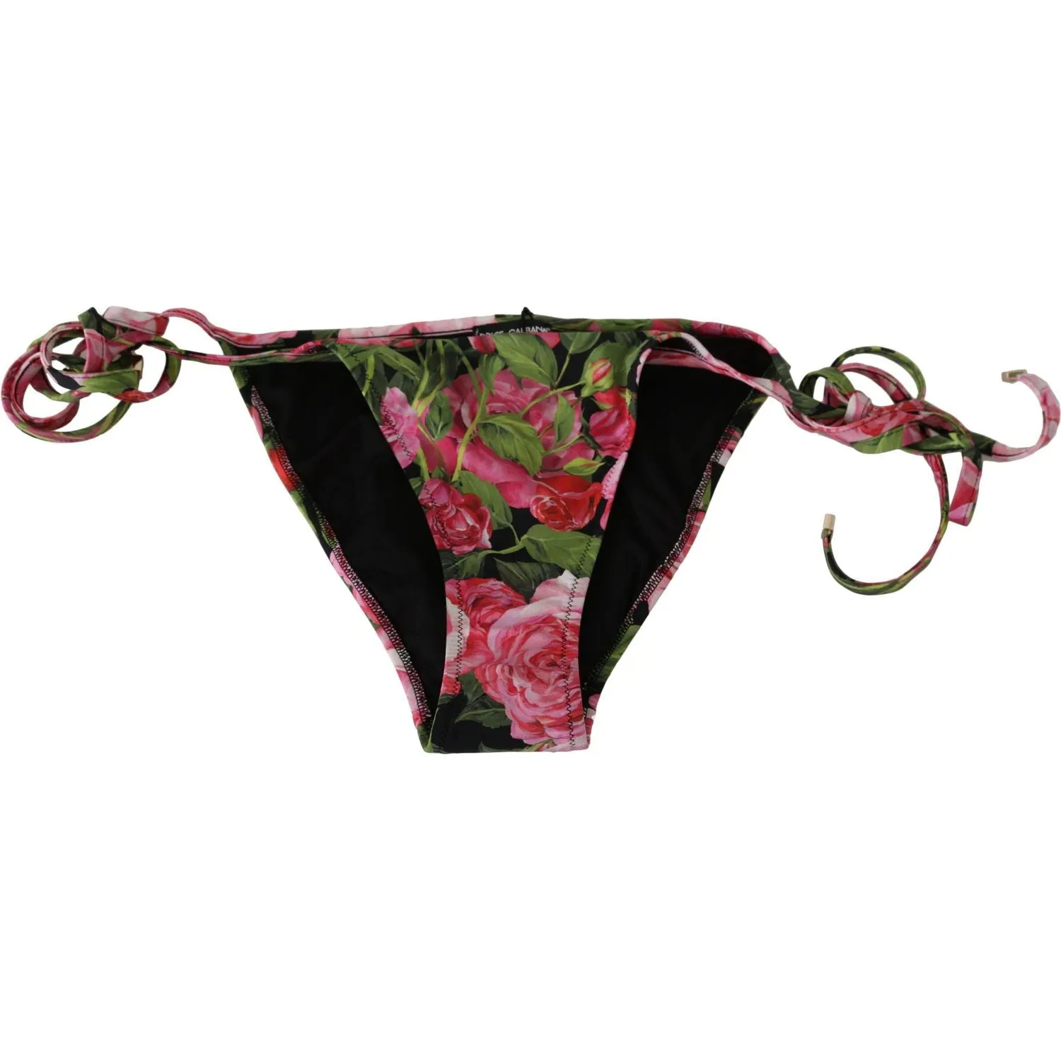 Dolce & Gabbana Elegant Rose Pattern Bikini Bottom