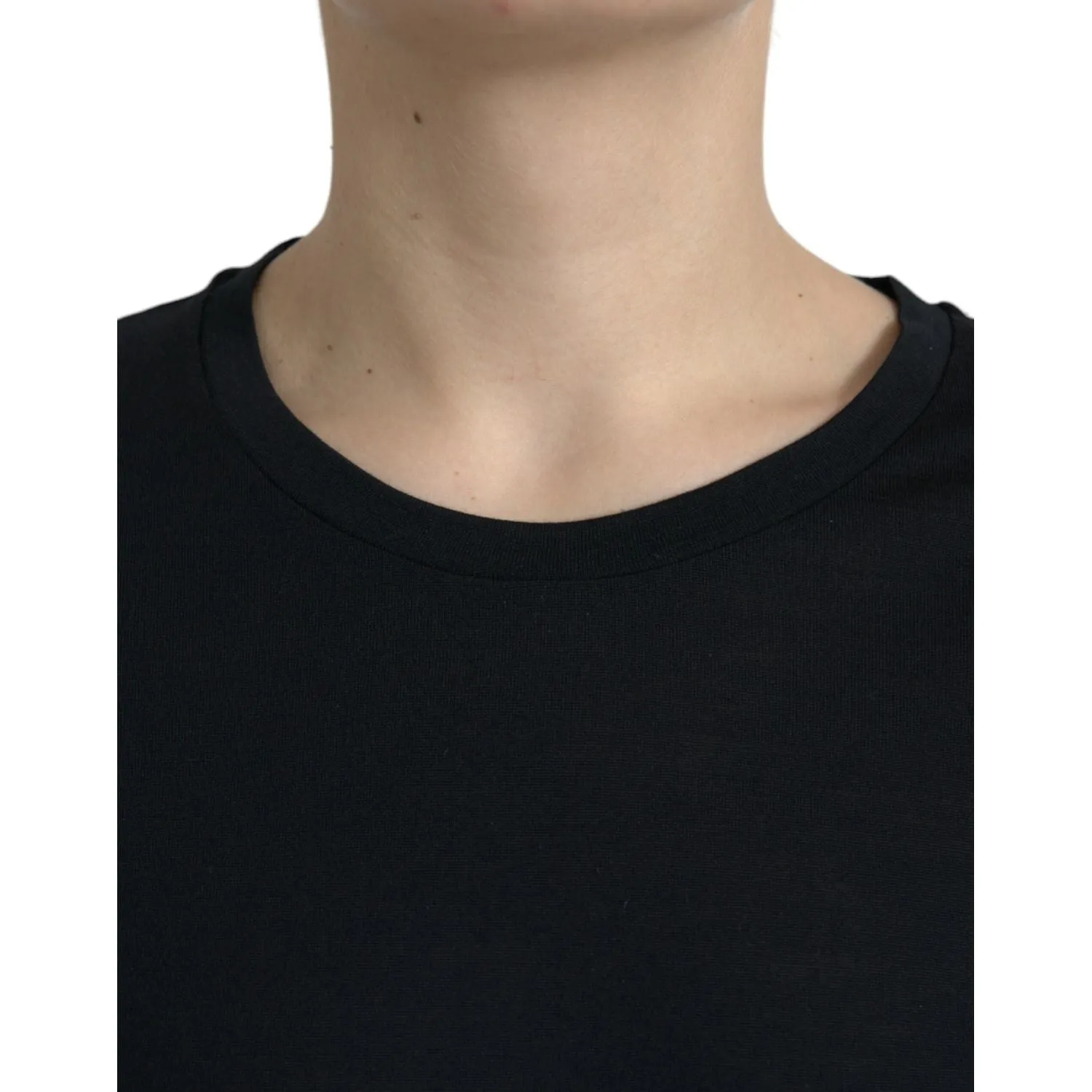 Dolce & Gabbana Elegant Wool Crew Neck Tee