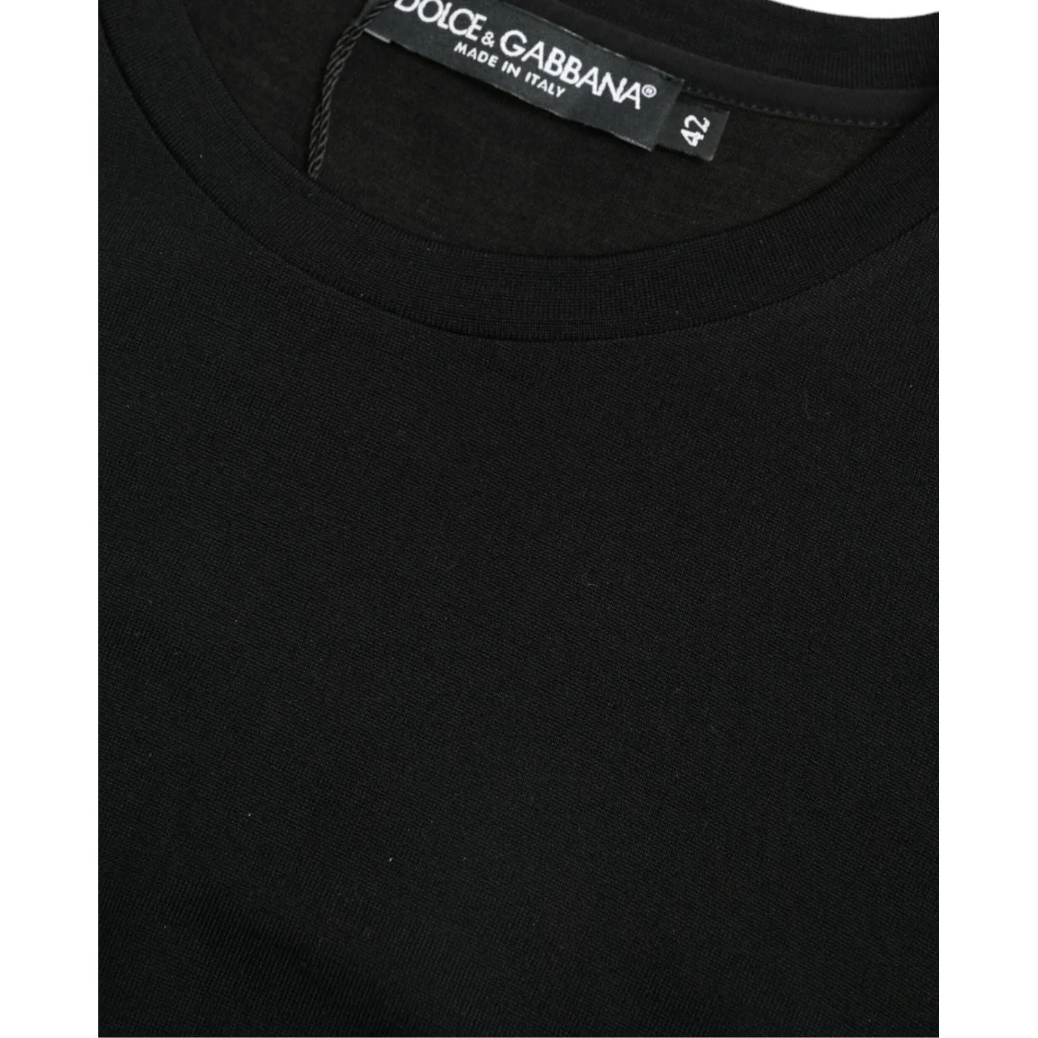 Dolce & Gabbana Elegant Wool Crew Neck Tee