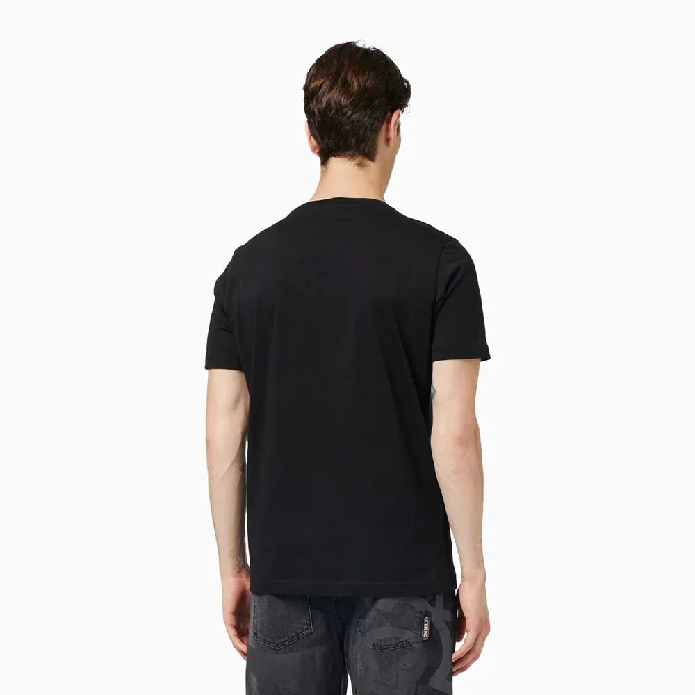 Embroidered Print Logo T-Shirt (Black) - I23F01563019000