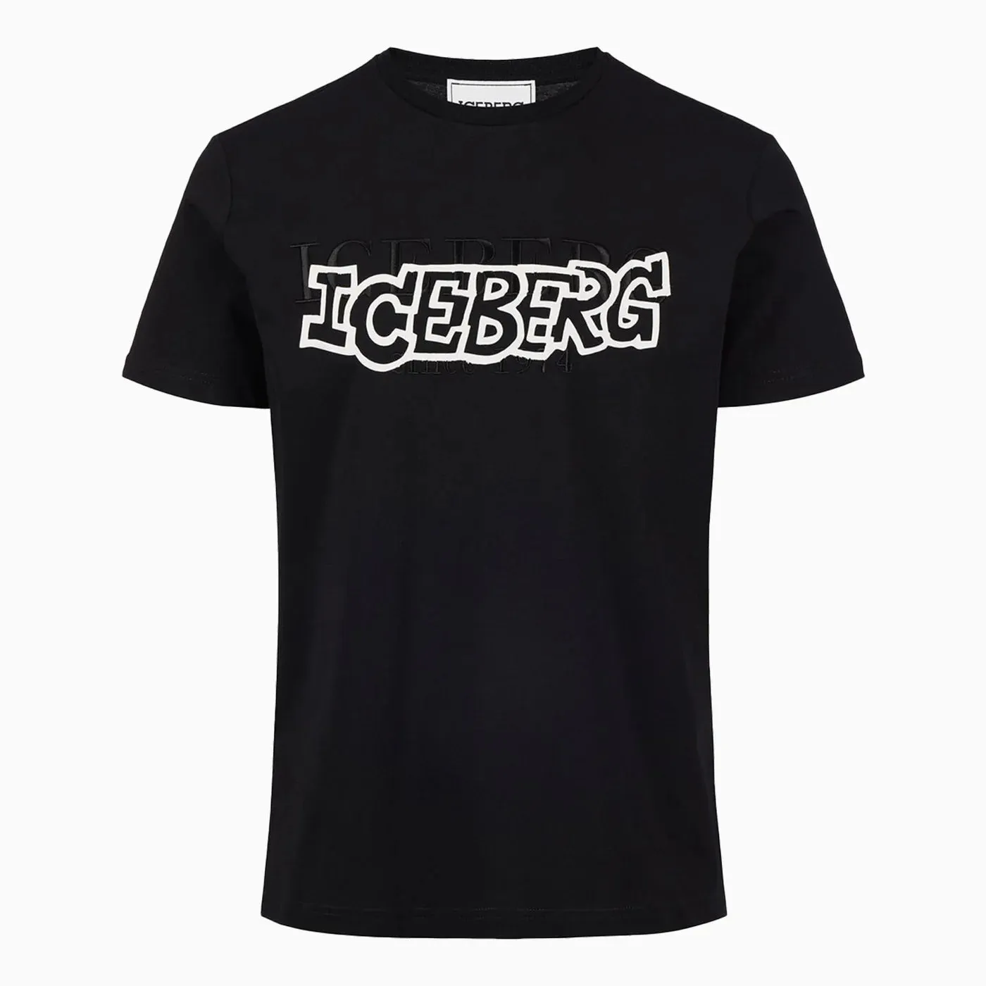 Embroidered Print Logo T-Shirt (Black) - I23F01563019000