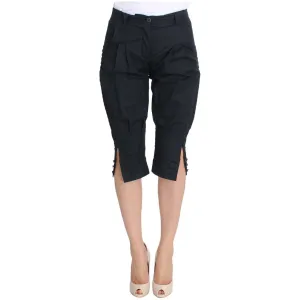 Ermanno Scervino Chic Blue Cotton Casual Pants