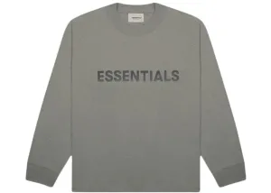 ESSENTIALS FOG 3D SILICON LONG SLEEVE CHARCOAL