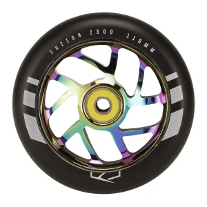 Fuzion Flight Wheels 110mm - Black/Neochrome Core (Pair)