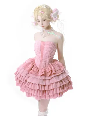 I know I’m your favorite princess cake style corset top dress set