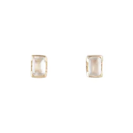 JUNE BIRTHSTONE STUDS - MOONSTONE