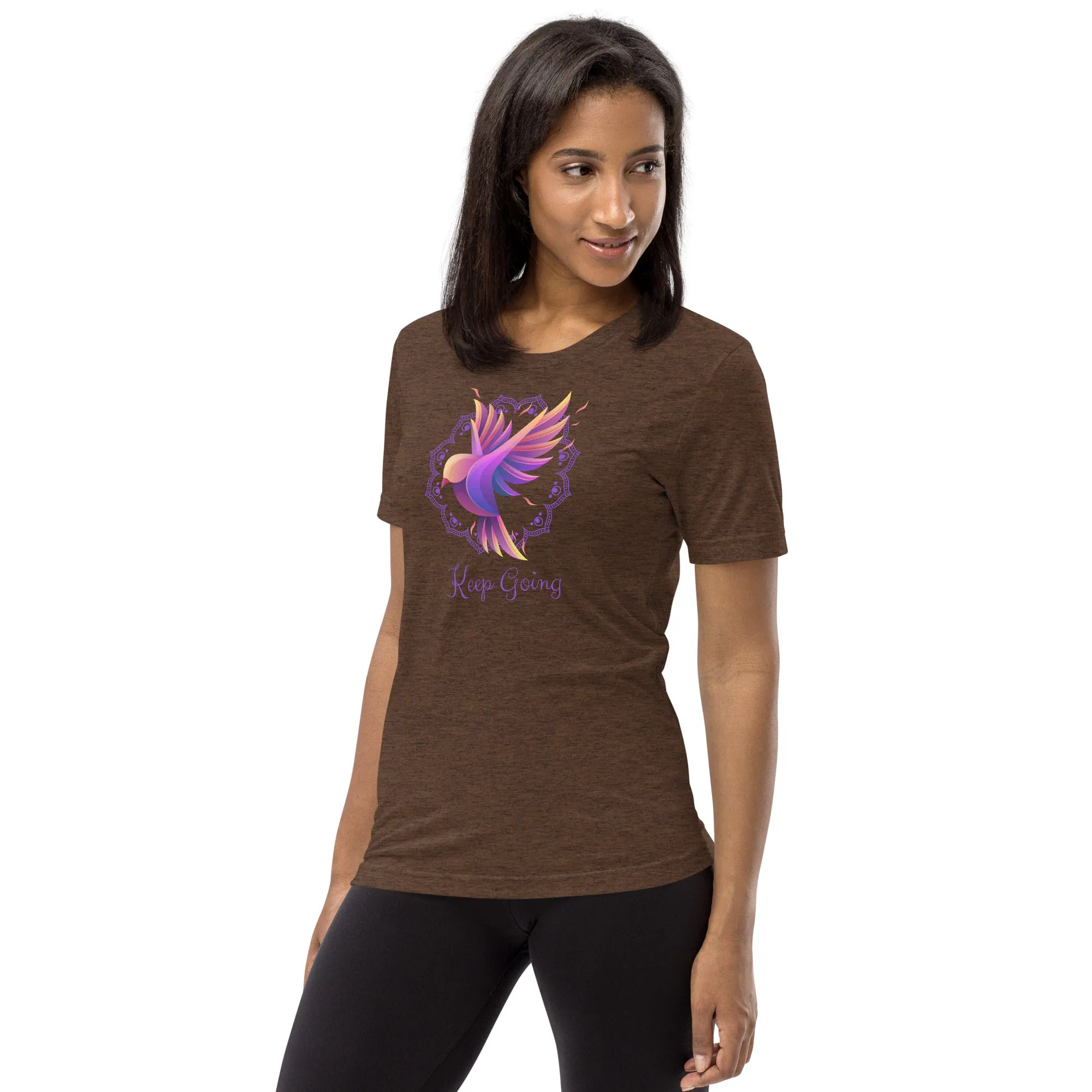 Keep Going Bird - Short sleeve t-shirt, comfy, soft, fitted look