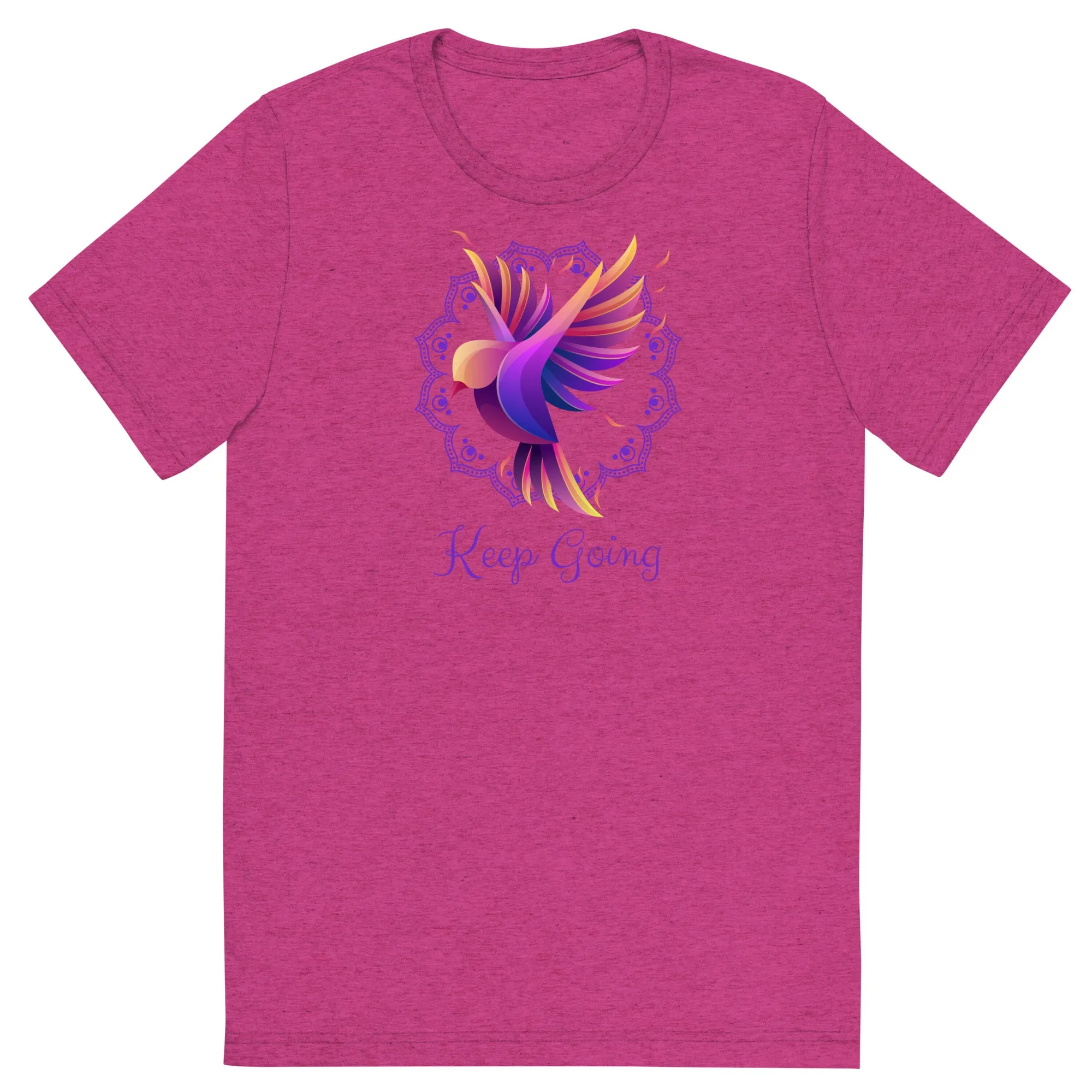 Keep Going Bird - Short sleeve t-shirt, comfy, soft, fitted look