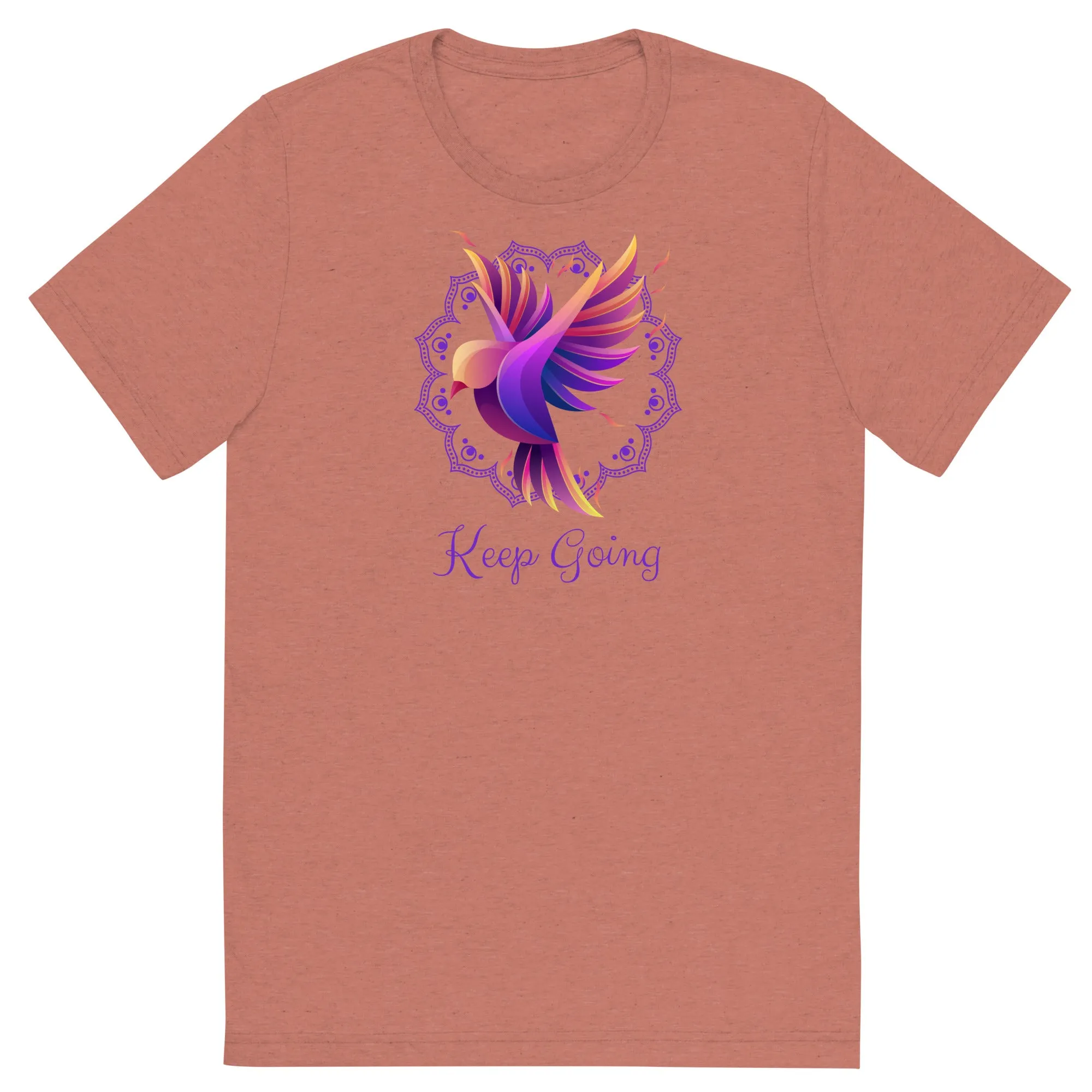 Keep Going Bird - Short sleeve t-shirt, comfy, soft, fitted look