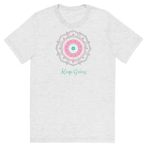 Keep Going Mandala - Short sleeve t-shirt, comfy, soft, fitted look