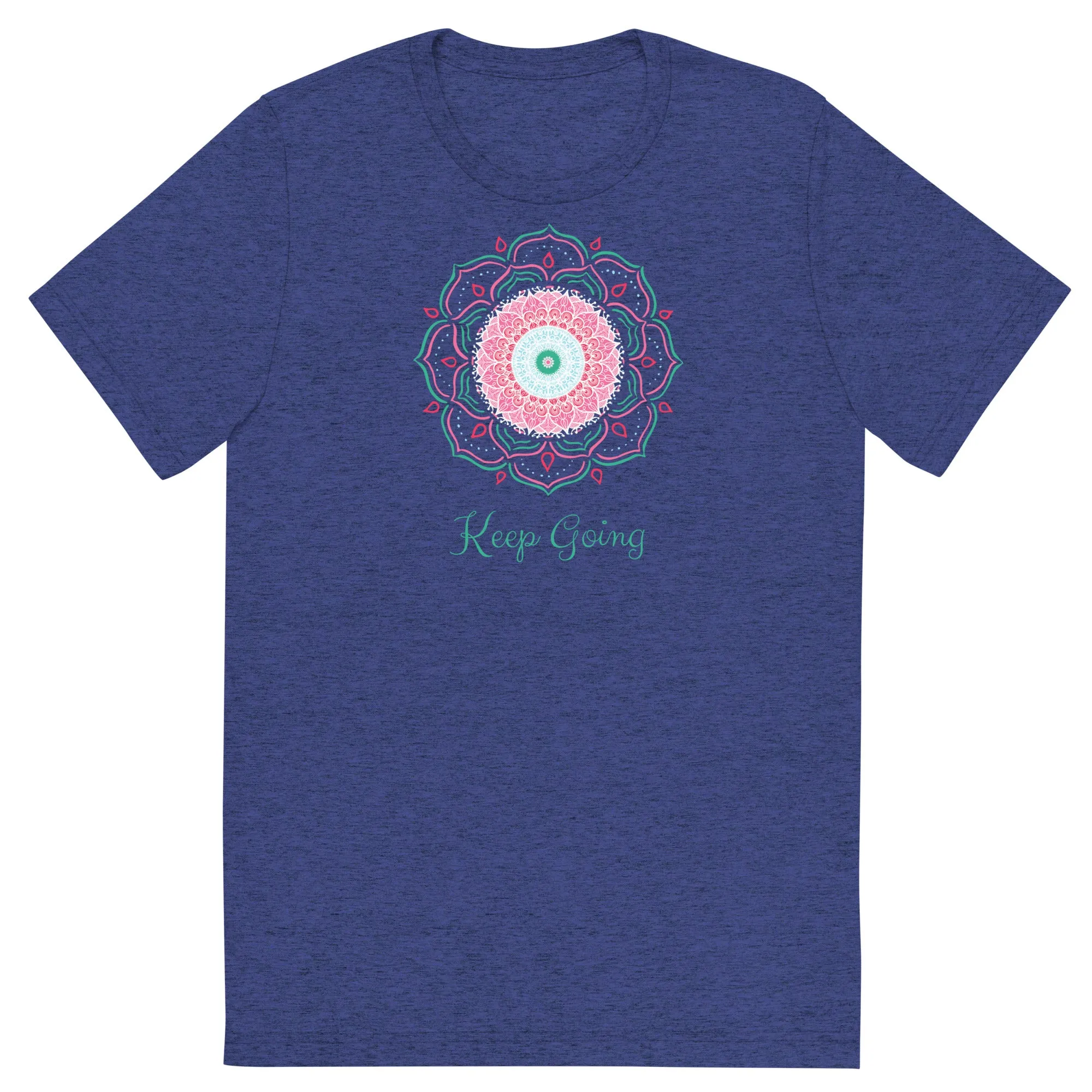 Keep Going Mandala - Short sleeve t-shirt, comfy, soft, fitted look