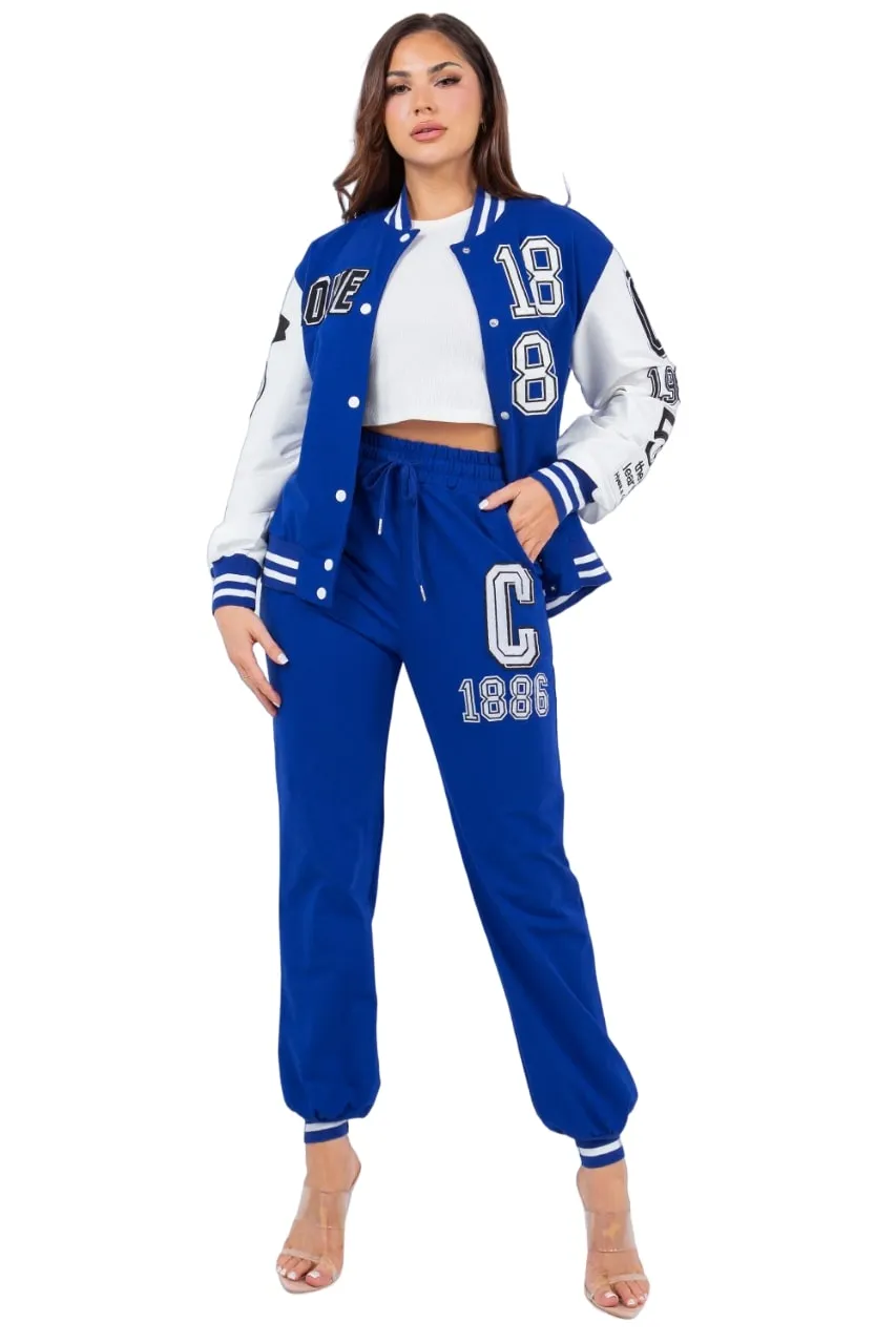 La Diosa Women's Baseball Fleece Jacket