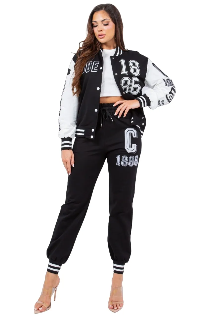 La Diosa Women's Baseball Fleece Jacket