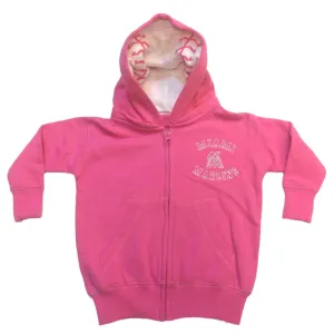 Miami Marlins SAAG BABY INFANT GIRLS Pink Full Zip Fleece Baseball Jacket