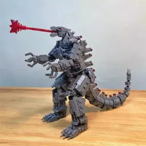 MOC  Compatible  687003 Mechanical Godzilla Famous Movie Series Educational Assembly Toy Building Blocks Kids Holiday