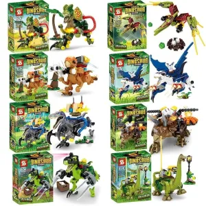 MOC  Compatible  Prehistoric Planet Jurassic Age Dinosaur Brick Compatible dinosaur Developmental Toy Building Block Brick Toys  Boy