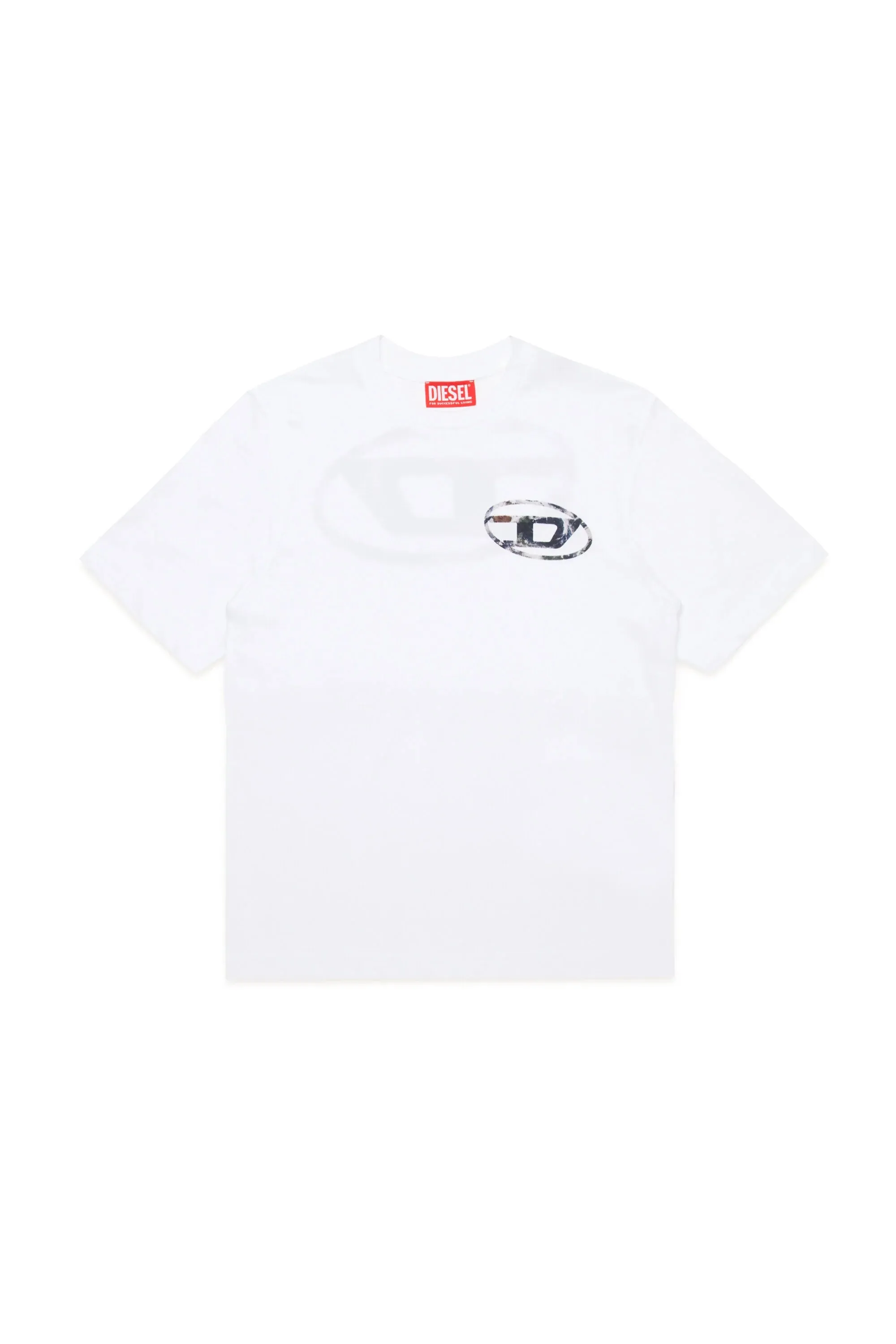 Oval D Planet Camou branded T-shirt (White) - DJ019990CATMK100