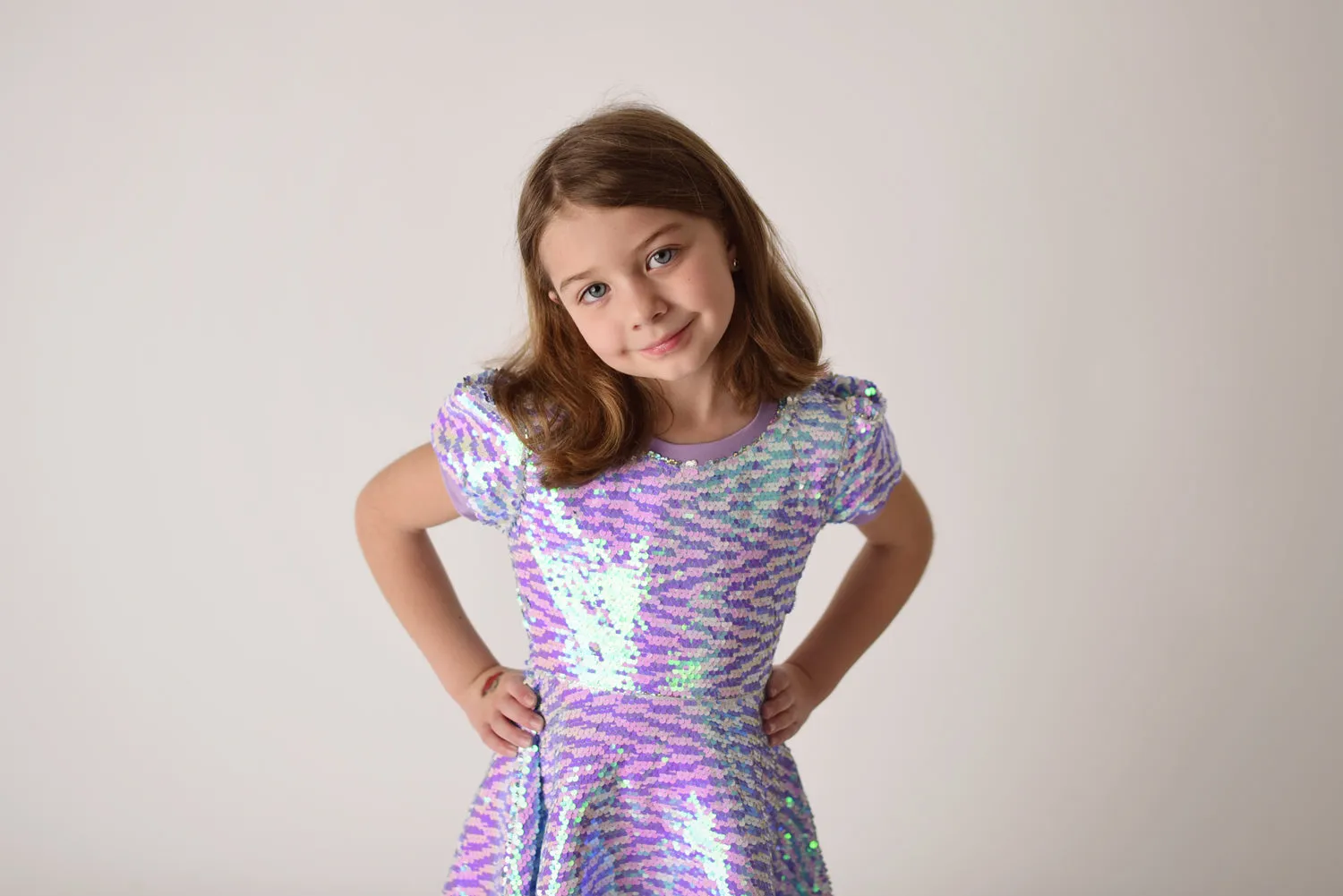 PERIWINKLE SPARKLE DRESS