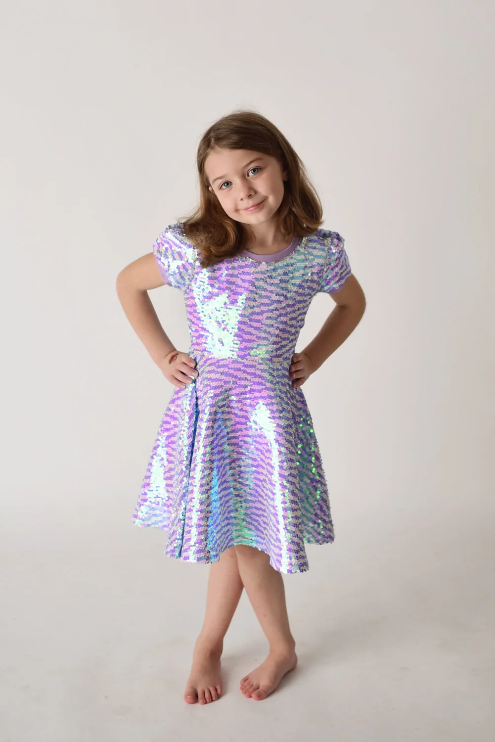 PERIWINKLE SPARKLE DRESS