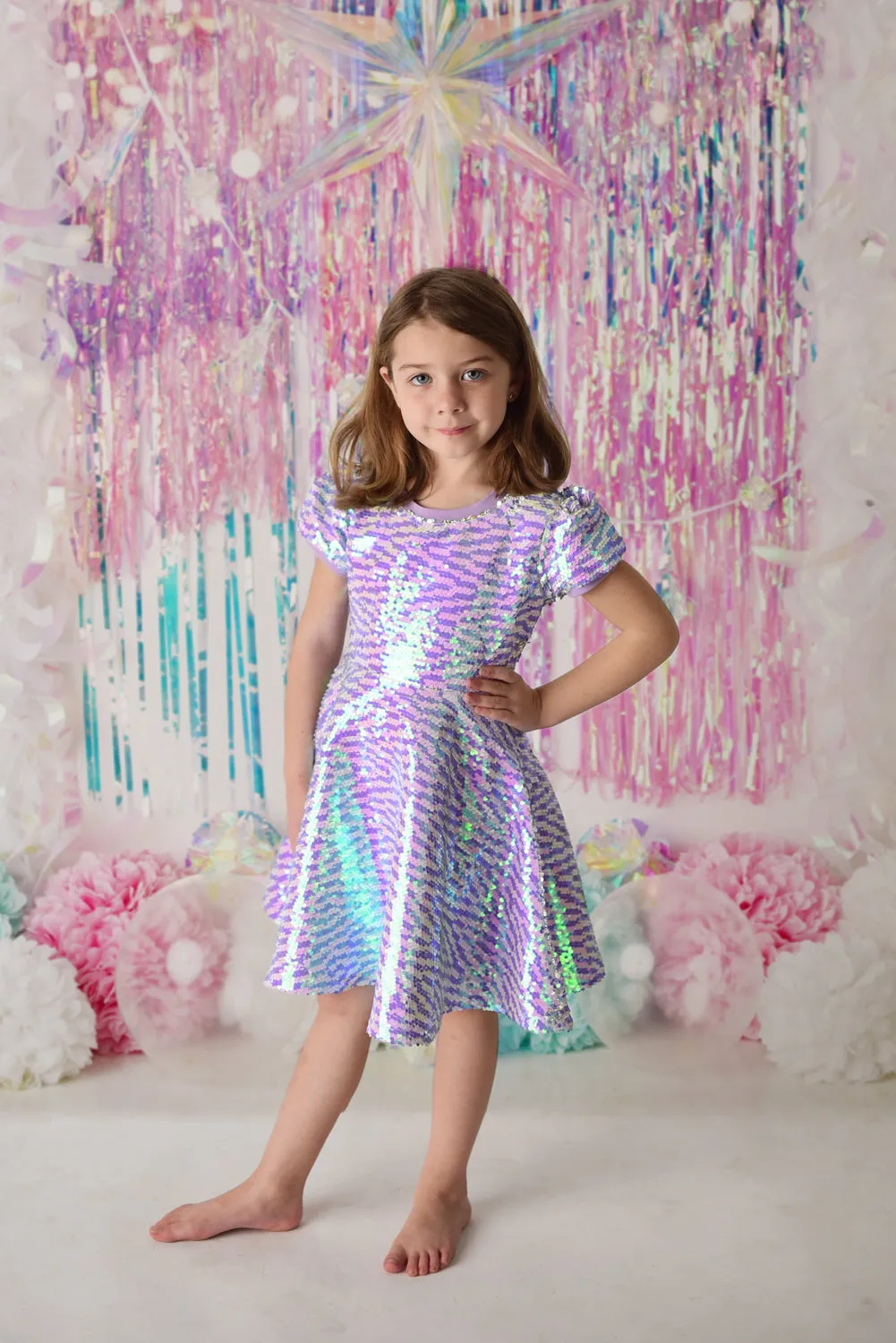 PERIWINKLE SPARKLE DRESS