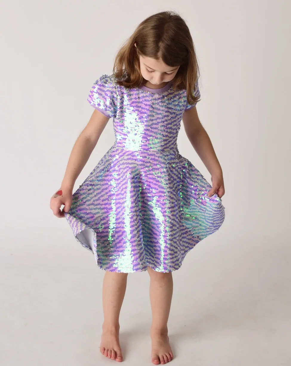 PERIWINKLE SPARKLE DRESS