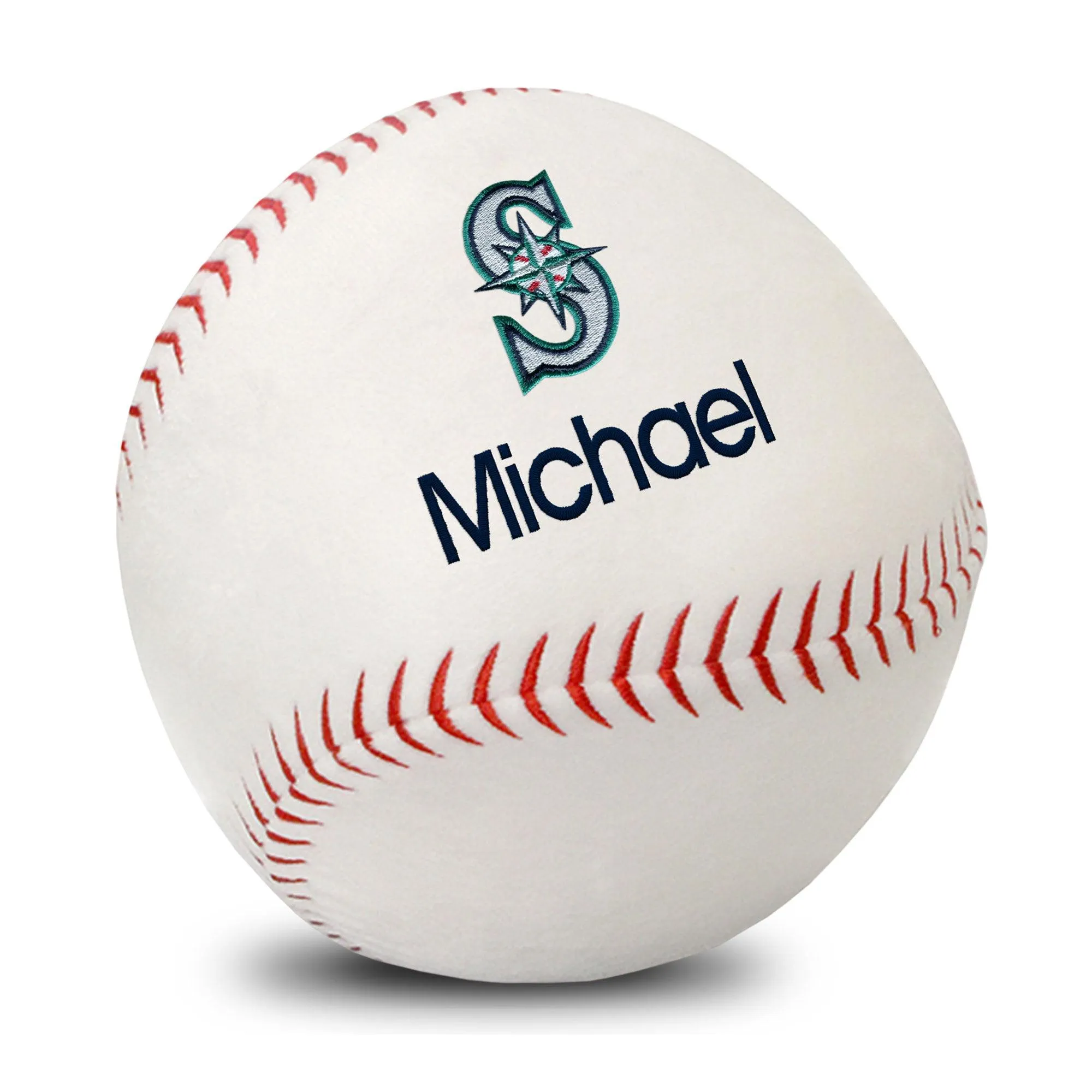 Personalized Seattle Mariners Plush Baseball