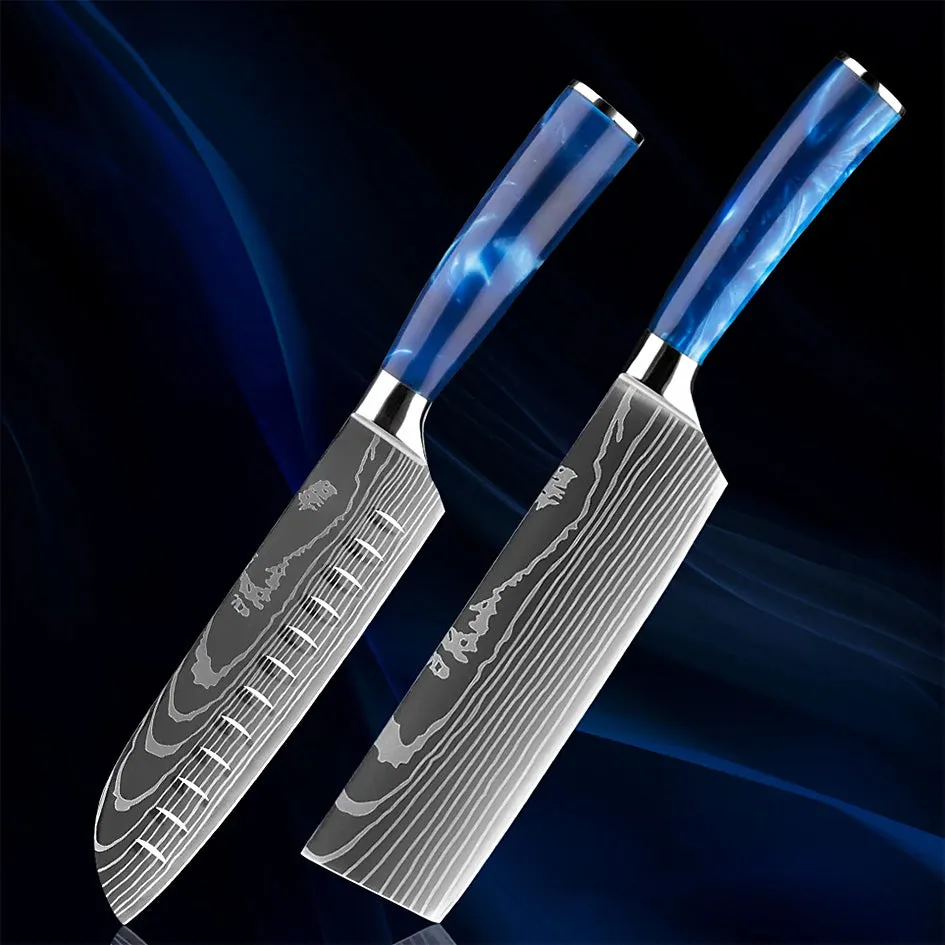 Razor Sharp Kitchen Knife Blue