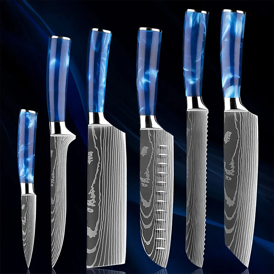 Razor Sharp Kitchen Knife Blue