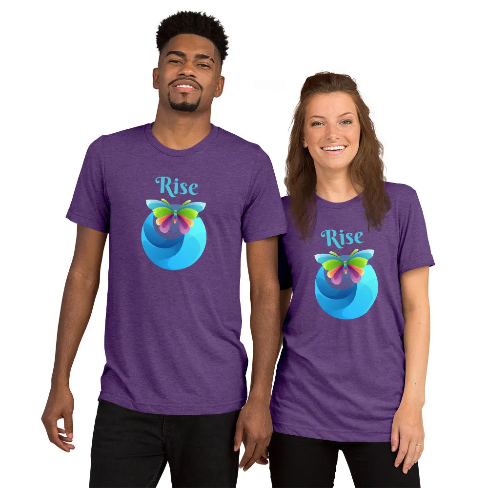 Rise Butterfly - Short sleeve t-shirt, comfy t-shirt, soft t-shirt, colorful t-shirt