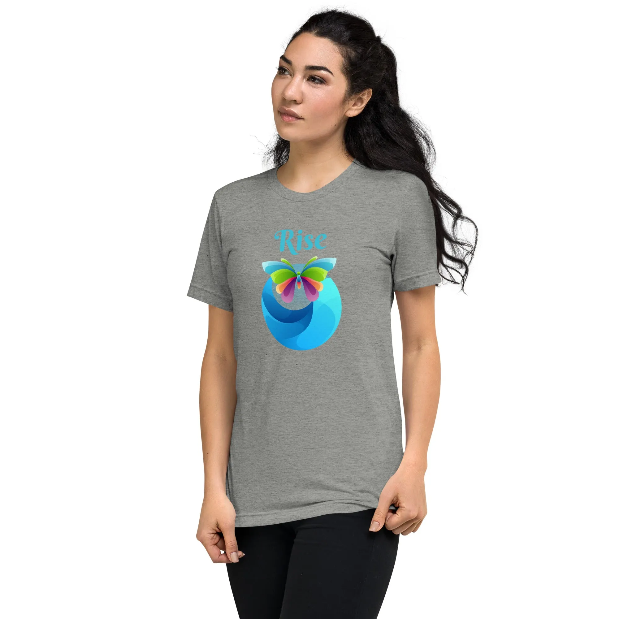 Rise Butterfly - Short sleeve t-shirt, comfy t-shirt, soft t-shirt, colorful t-shirt