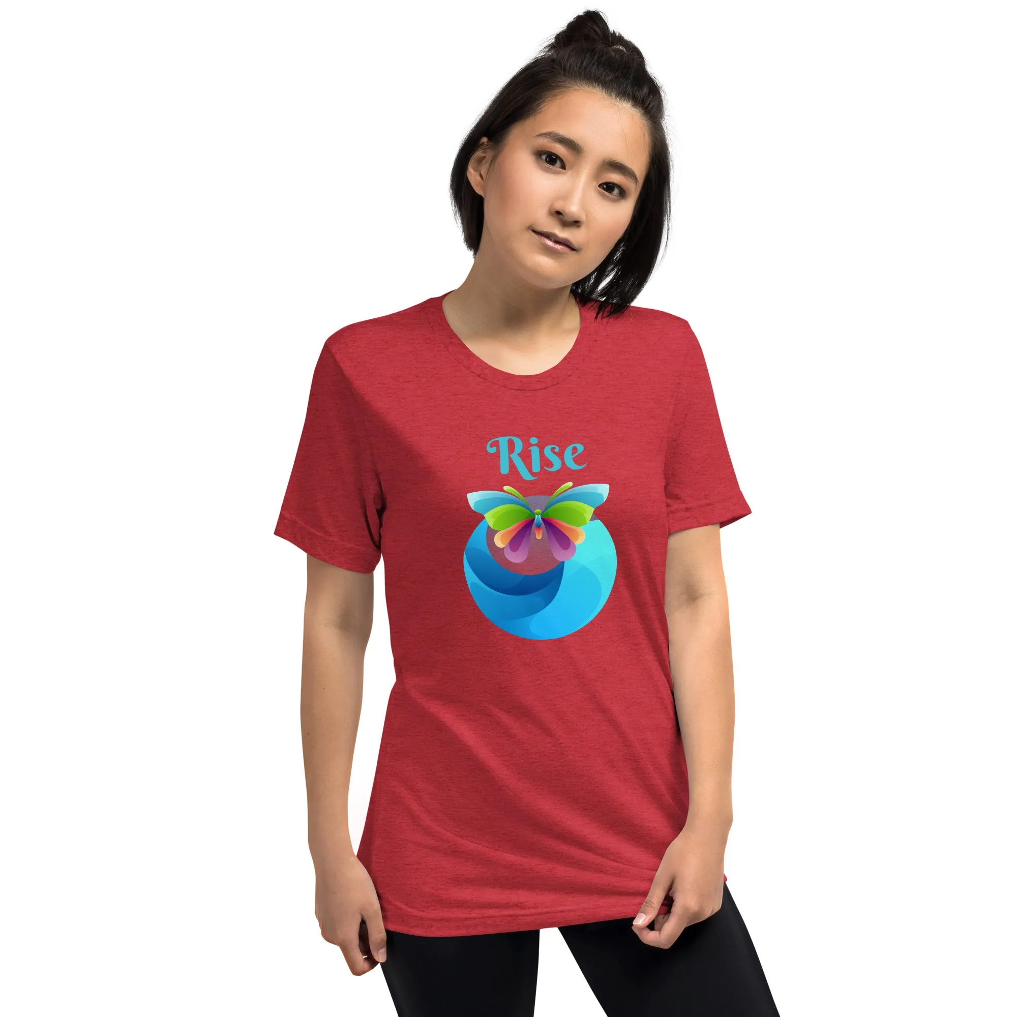 Rise Butterfly - Short sleeve t-shirt, comfy t-shirt, soft t-shirt, colorful t-shirt