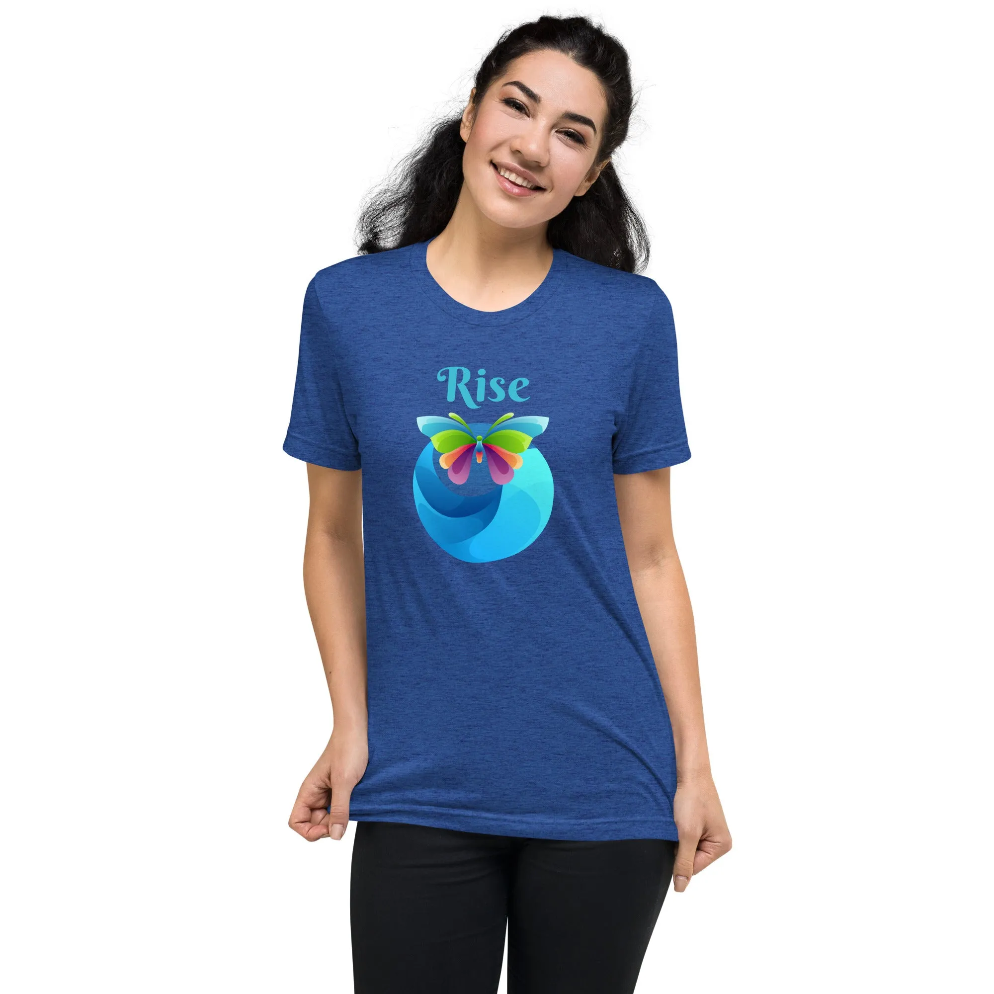 Rise Butterfly - Short sleeve t-shirt, comfy t-shirt, soft t-shirt, colorful t-shirt