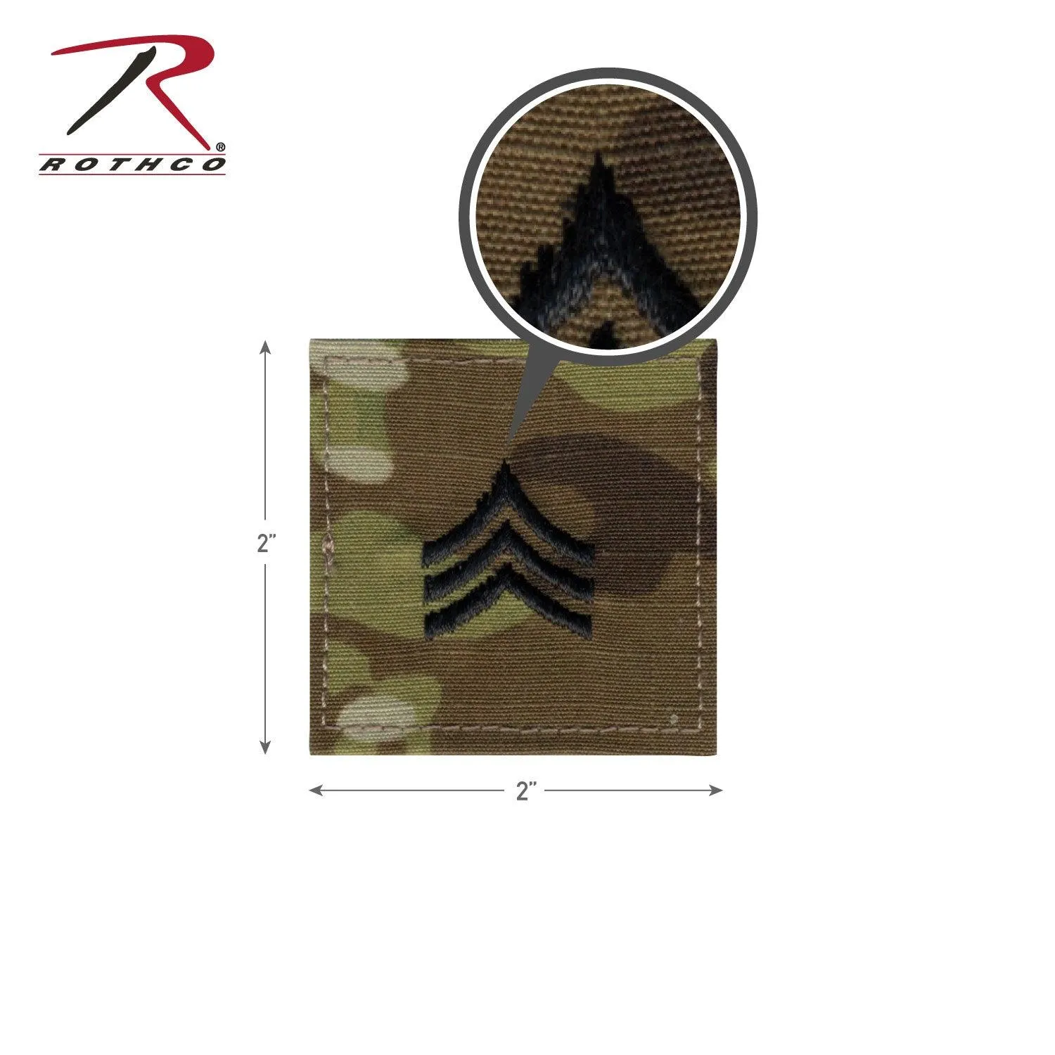 Rothco Official U.S. Made Embroidered Rank Insignia - Sergeant