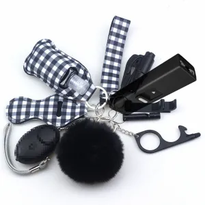 Stun Gun Mini Electroshocker 11-Piece Self Defense Keychain Set