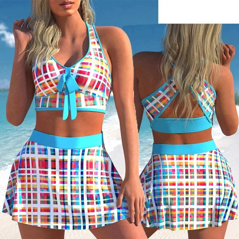 Surf Girl 3 Piece Swimsuit Prints