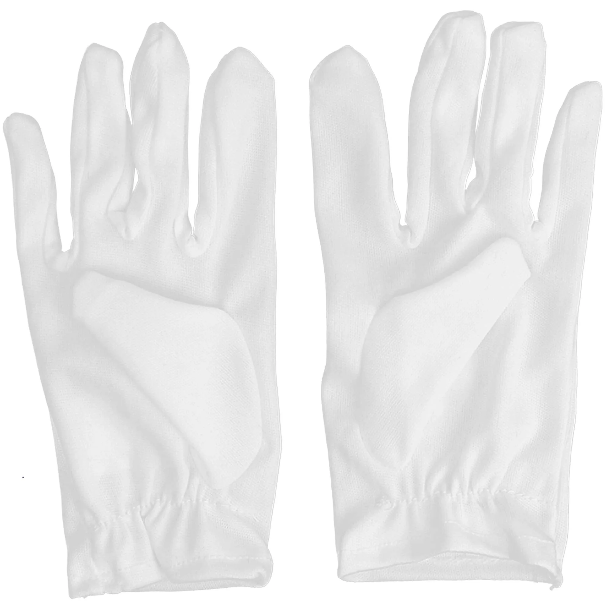 White Child Costume Gloves - Formal Kids Size Wrist Glove Set for Boys and Girls