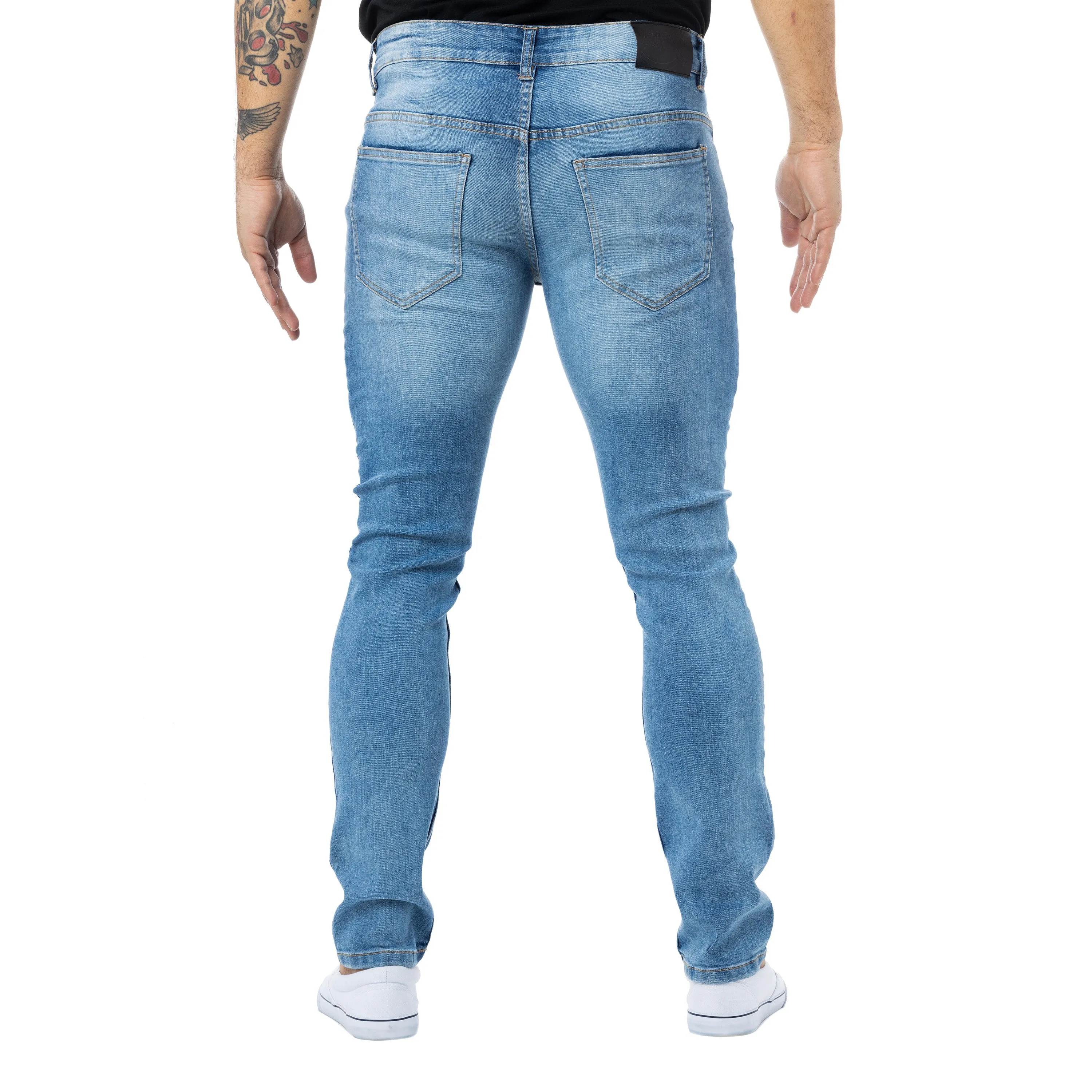 X RAY Men's Superflex Slim Fit Wash Denim Jeans