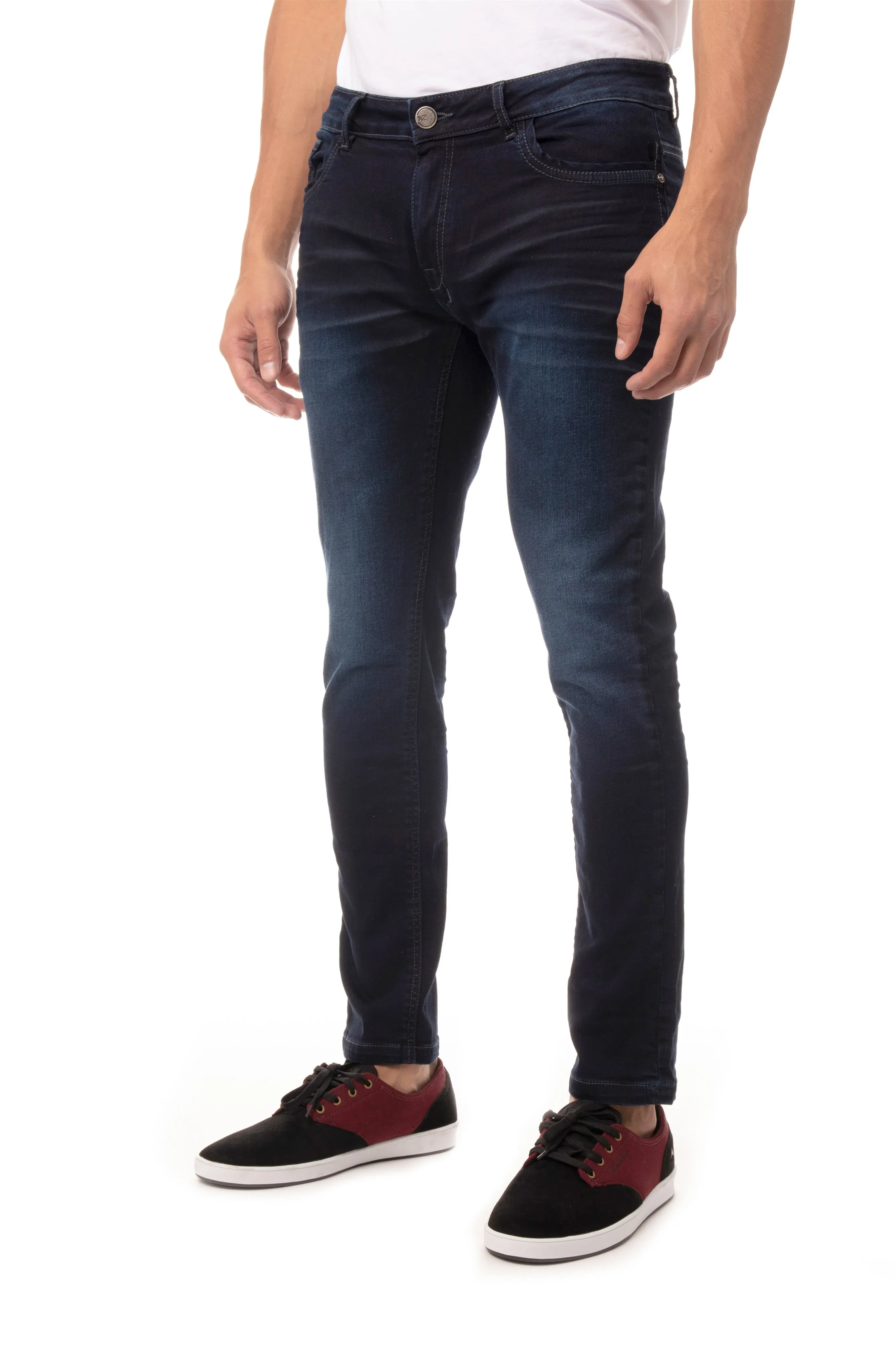 X RAY Men's Superflex Slim Fit Wash Denim Jeans