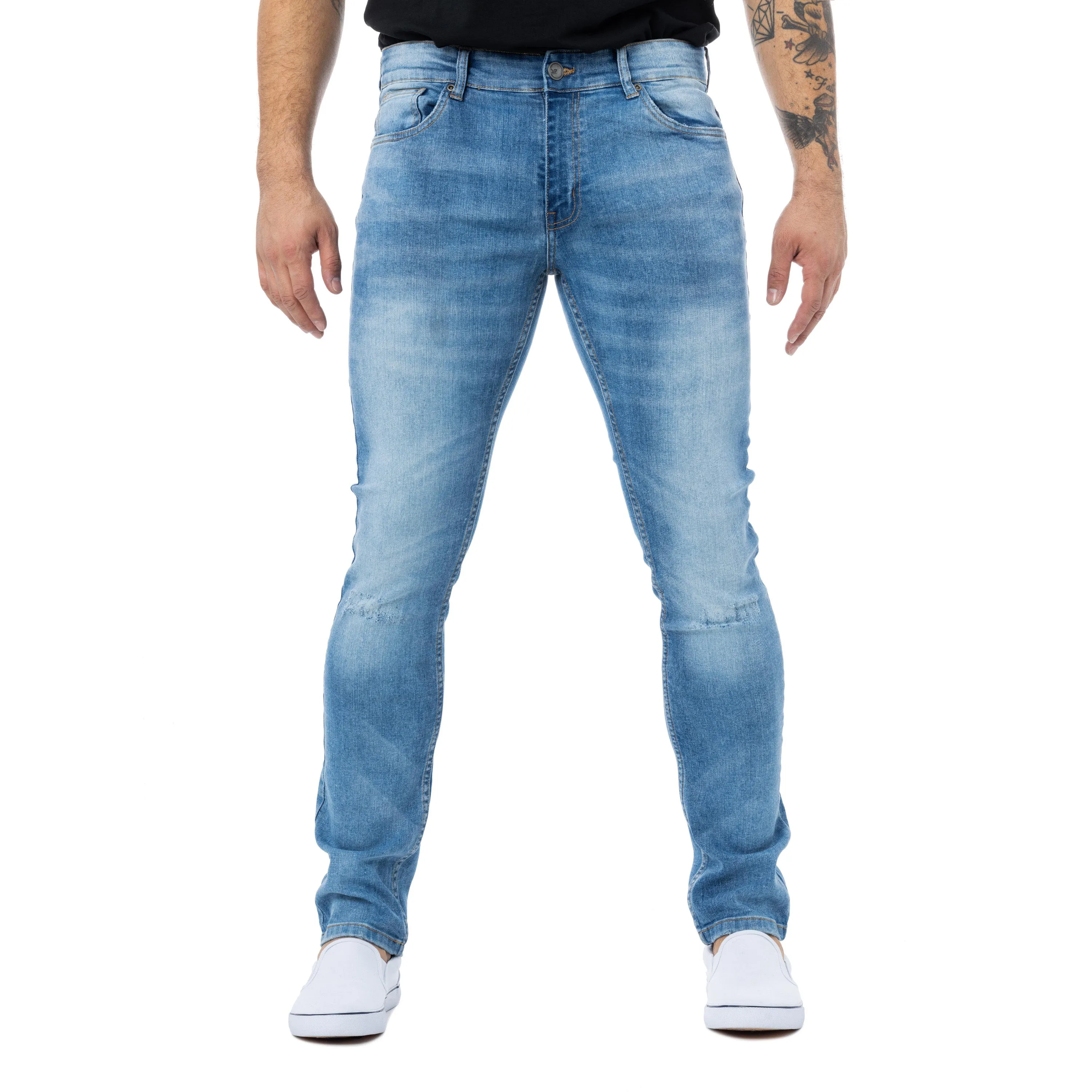 X RAY Men's Superflex Slim Fit Wash Denim Jeans